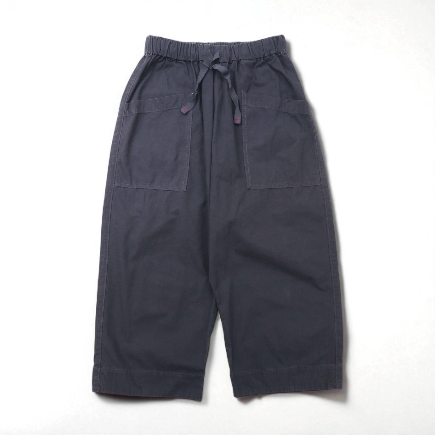 TIGRE BROCANTE Tenkumaru Tagosaku Pants, Wide Leg Easy Pants, Free Size, Unisex, Navy, Cotton