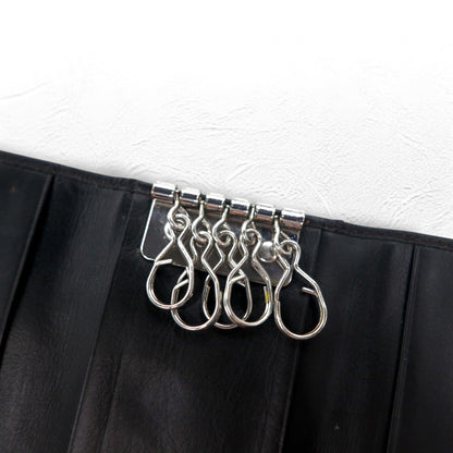 POLO RALPH LAUREN 5連 キーケース ブラック レザー スモールポニー