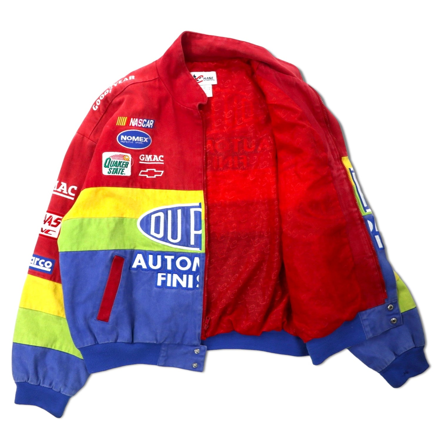 CHASE AUTHENTICS Racing Jacket XL Red Cotton Dupont Big Size – 日本然リトテ