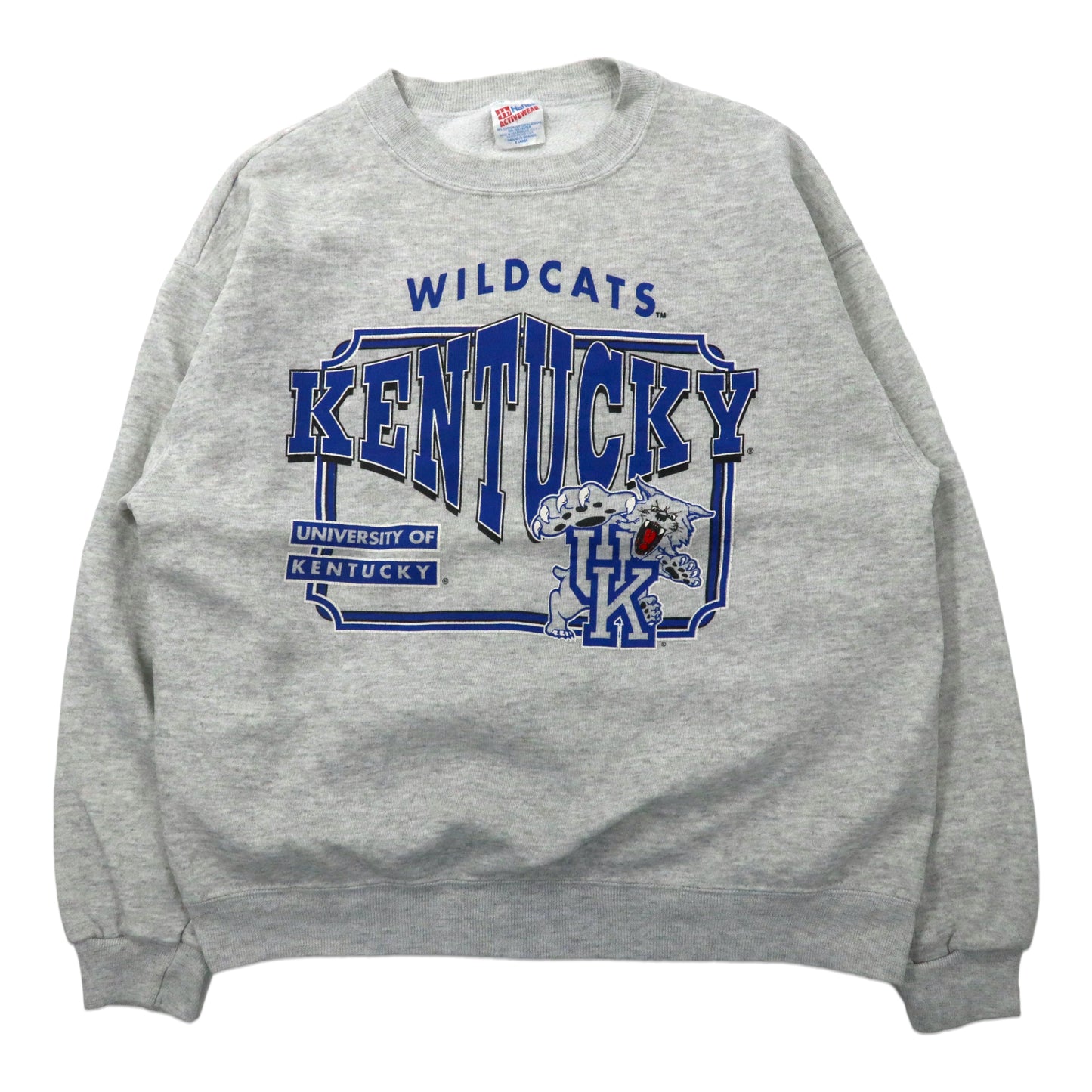 USA MADE 90s HANES College Print Sweatshirt XL Gray Cotton