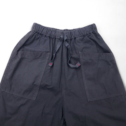 TIGRE BROCANTE Tenkumaru Tagosaku Pants, Wide Leg Easy Pants, Free Size, Unisex, Navy, Cotton