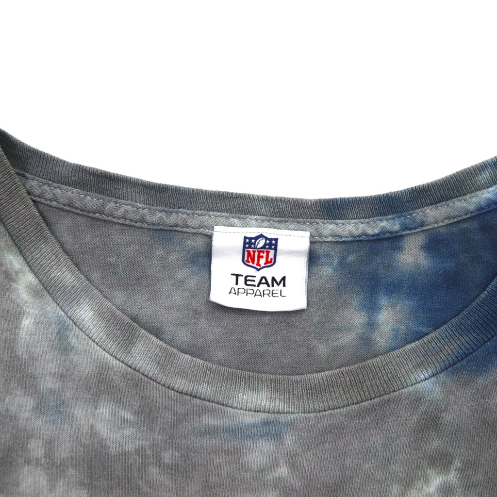 NFL TEAM APPAREL タイダイ Tシャツ L グレー ネイビー SEATTLE HAWKS シアトル・シーホークス