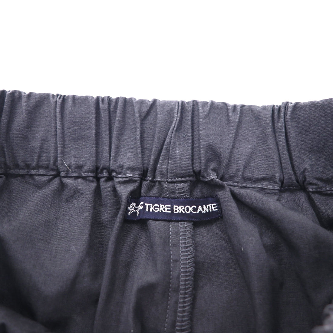 TIGRE BROCANTE Tenkumaru Tagosaku Pants, Wide Leg Easy Pants, Free Size, Unisex, Navy, Cotton