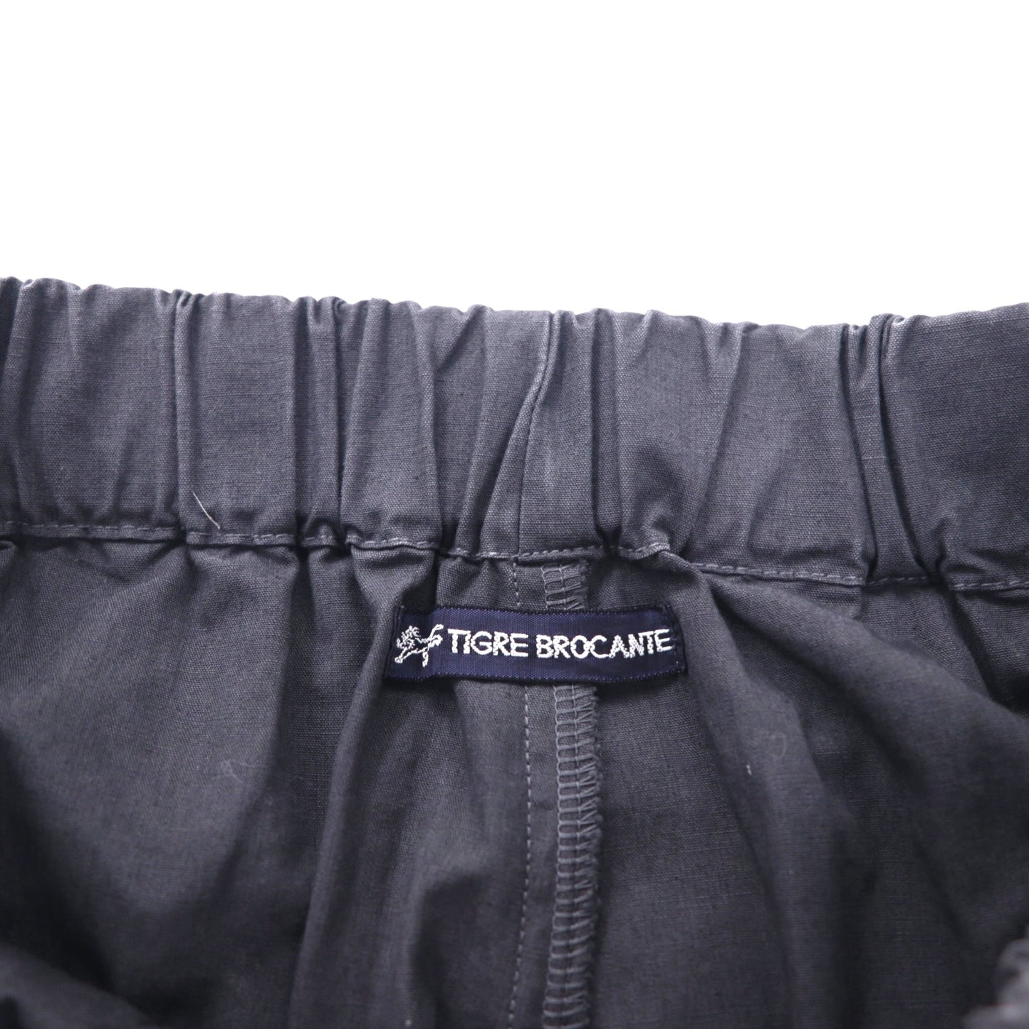 TIGRE BROCANTE Tenkumaru Tagosaku Pants, Wide Leg Easy Pants, Free Size, Unisex, Navy, Cotton