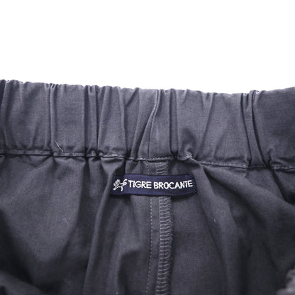 TIGRE BROCANTE Tenkumaru Tagosaku Pants, Wide Leg Easy Pants, Free Size, Unisex, Navy, Cotton