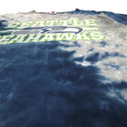 NFL TEAM APPAREL タイダイ Tシャツ L グレー ネイビー SEATTLE HAWKS シアトル・シーホークス