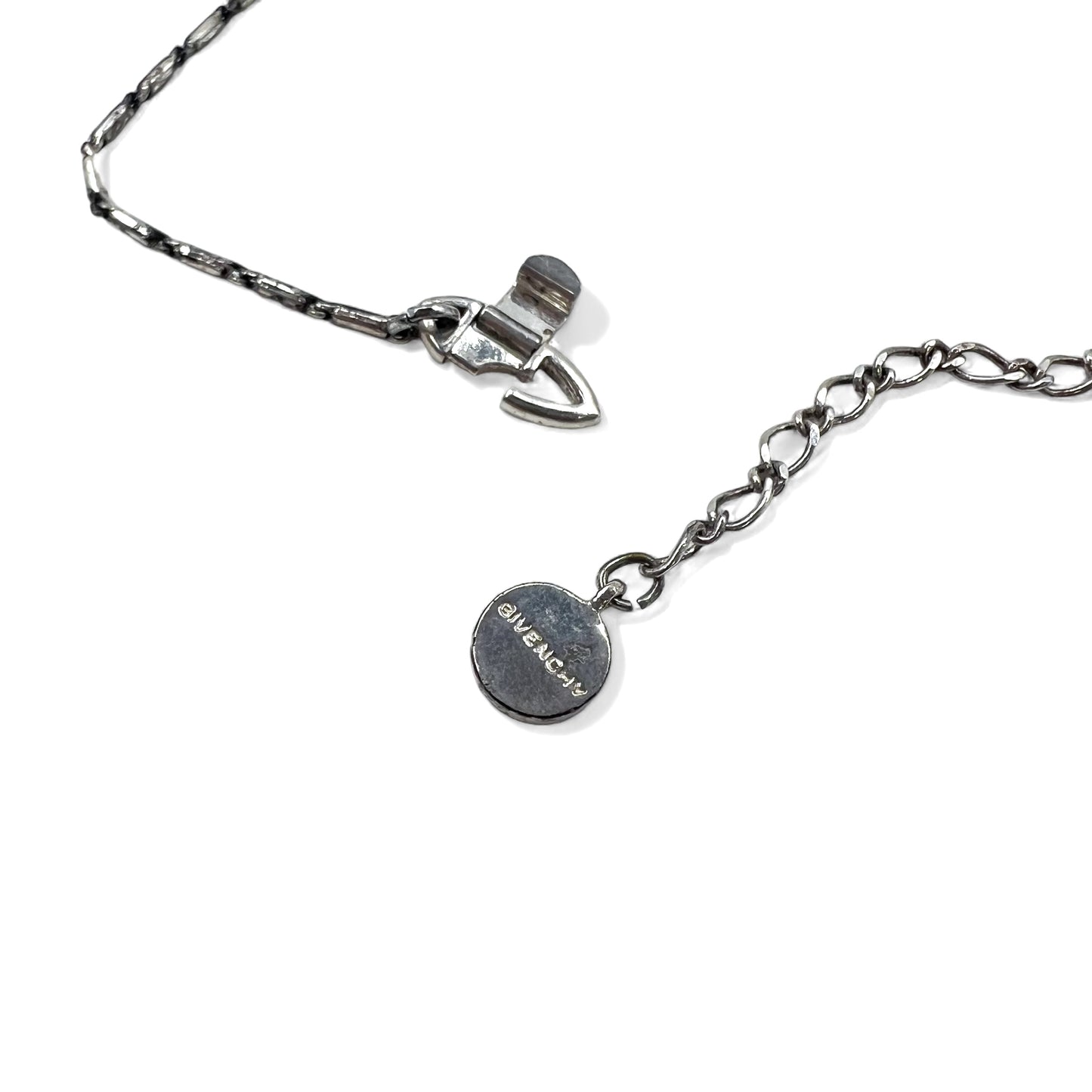 GIVENCHY Point Pearl Y-shaped Long Necklace in Silver