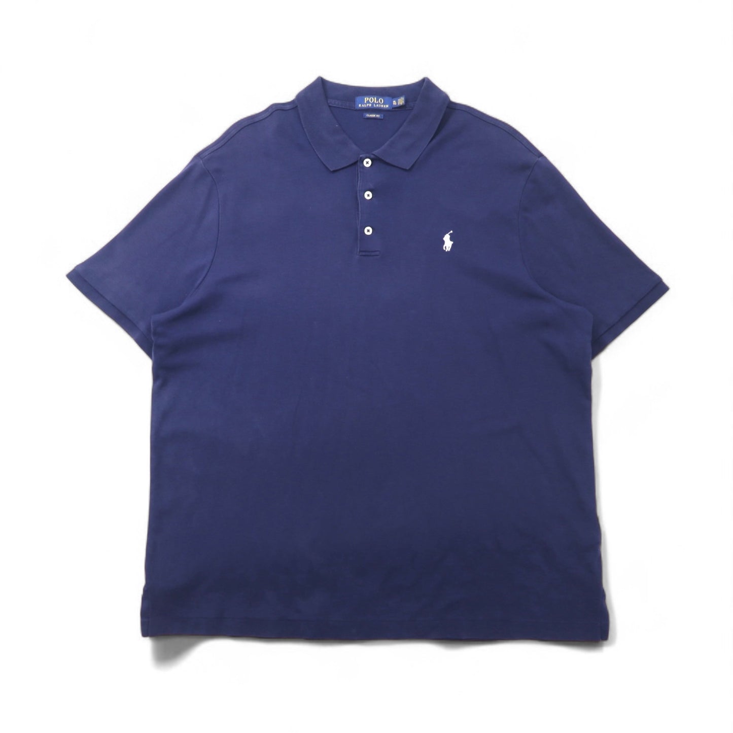 POLO RALPH LAUREN Classic Fit Polo Shirt, XL, Navy Cotton, Small Pony Embroidery