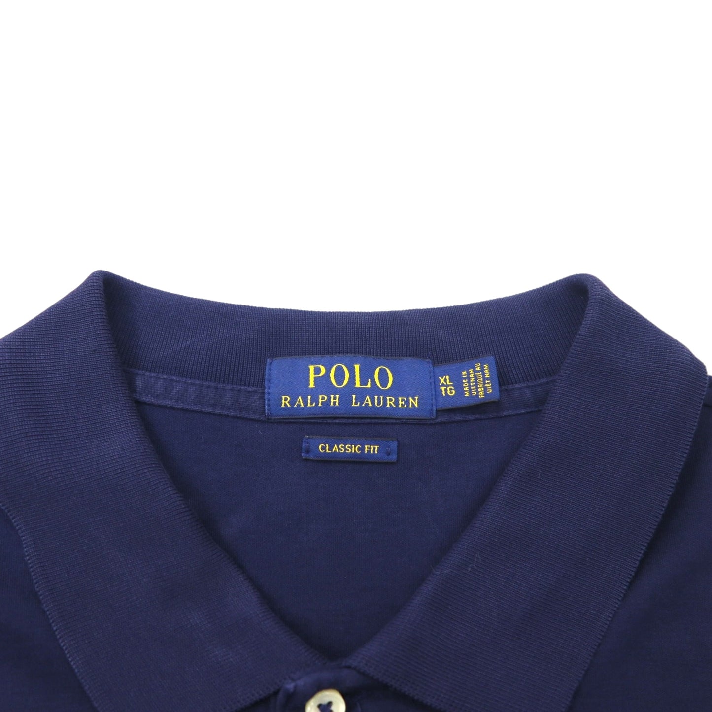 POLO RALPH LAUREN Classic Fit Polo Shirt, XL, Navy Cotton, Small Pony Embroidery