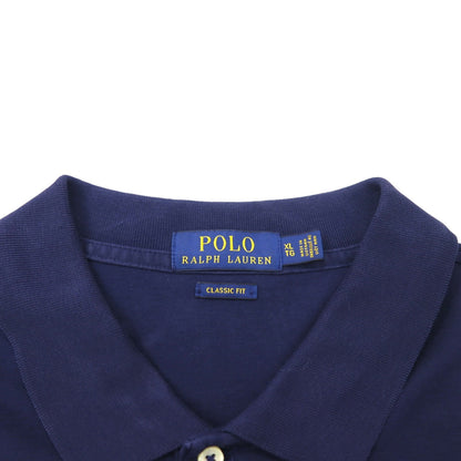 POLO RALPH LAUREN Classic Fit Polo Shirt, XL, Navy Cotton, Small Pony Embroidery