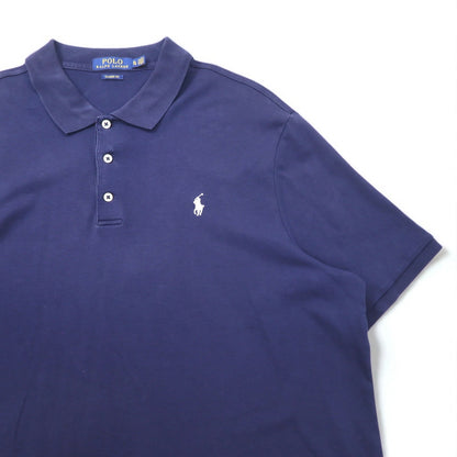 POLO RALPH LAUREN Classic Fit Polo Shirt, XL, Navy Cotton, Small Pony Embroidery