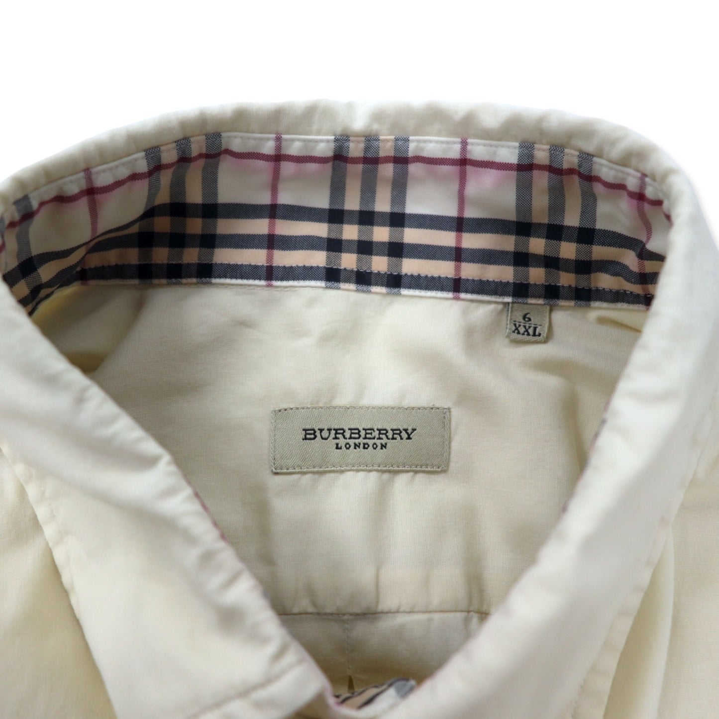 BURBERRY ボタンダウンシャツ XXL イエロー コットン ビッグサイズ