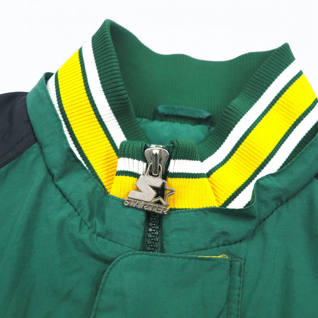 STARTER 90s NFL PRO LINE Anorak Parka, Padded, XL, Green, Nylon, Packers, Removable Hood