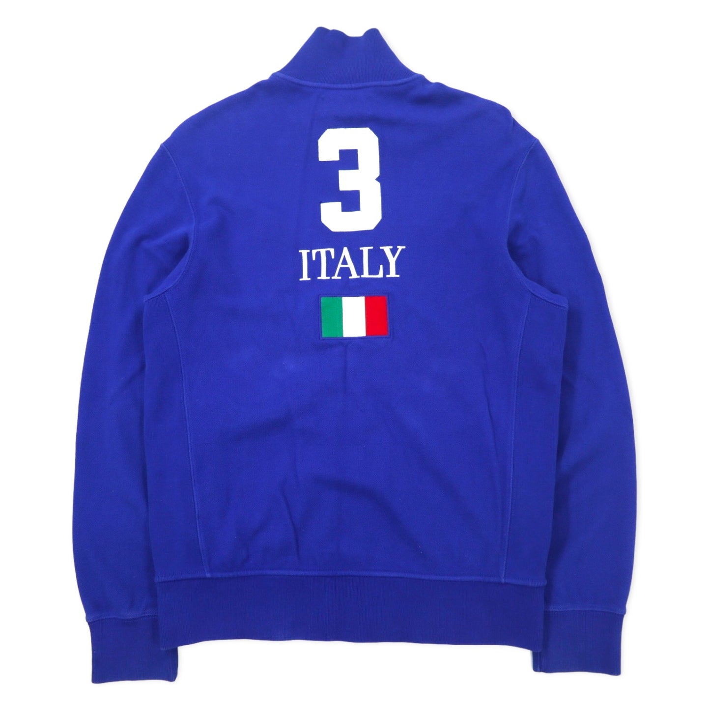 Polo by Ralph Lauren Big Pony Track Jacket Jersey L Blue Cotton Pique  Reverse Weave ITALY Numbering – 日本然リトテ