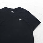 NIKE The Nike Tee ワンポイント刺繍 Tシャツ L ブラック コットン スウォッシュロゴ