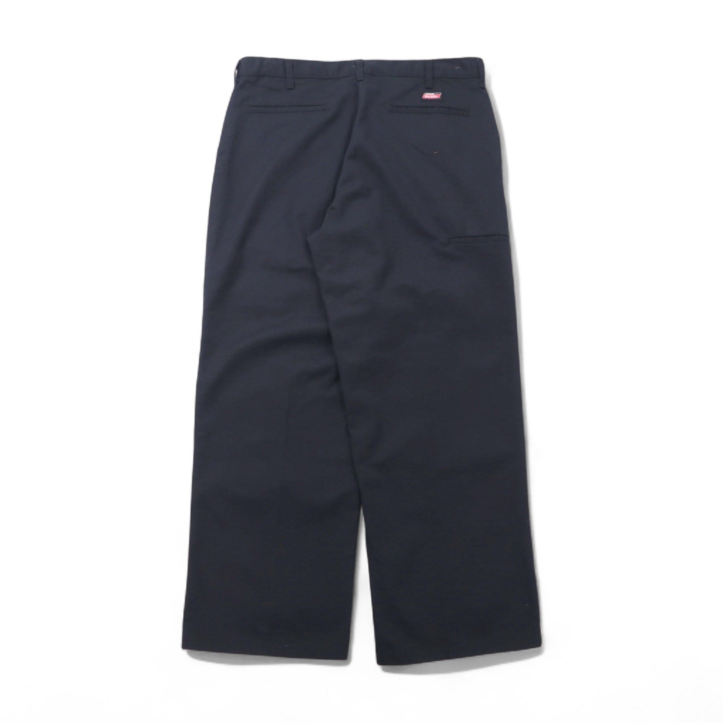 Dickies ダブルニー ワークパンツ ワイド チノパンツ L ブラック ポリエステル コットン 7118738