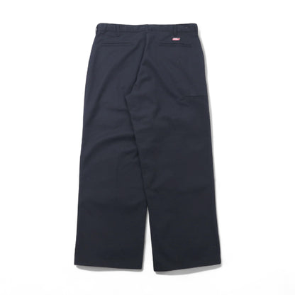 Dickies ダブルニー ワークパンツ ワイド チノパンツ L ブラック ポリエステル コットン 7118738
