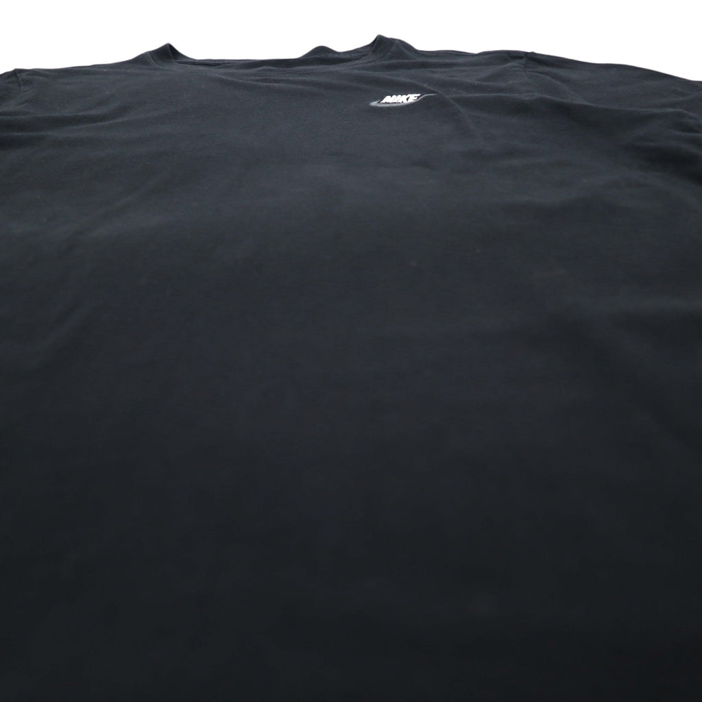 NIKE The Nike Tee ワンポイント刺繍 Tシャツ L ブラック コットン スウォッシュロゴ