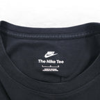 NIKE The Nike Tee ワンポイント刺繍 Tシャツ L ブラック コットン スウォッシュロゴ