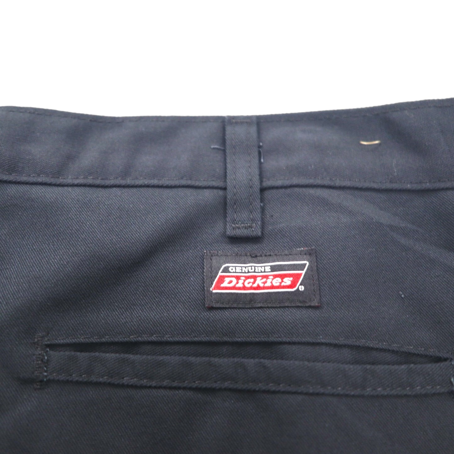 Dickies ダブルニー ワークパンツ ワイド チノパンツ L ブラック ポリエステル コットン 7118738