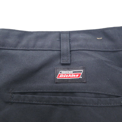 Dickies ダブルニー ワークパンツ ワイド チノパンツ L ブラック ポリエステル コットン 7118738