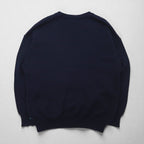 80s West Germany Vintage Knit Cardigan, Size L, Navy, V-Neck, MARZ MUNCHEN, Made in West Germany, 1980s