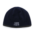 NEW ERA リバーシブル フリース ビーニー FREE ネイビー グレー ポリエステル NEW YORK PINSTRIPE BOWL ヤンキース