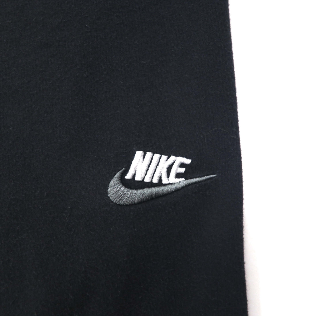 NIKE The Nike Tee ワンポイント刺繍 Tシャツ L ブラック コットン スウォッシュロゴ