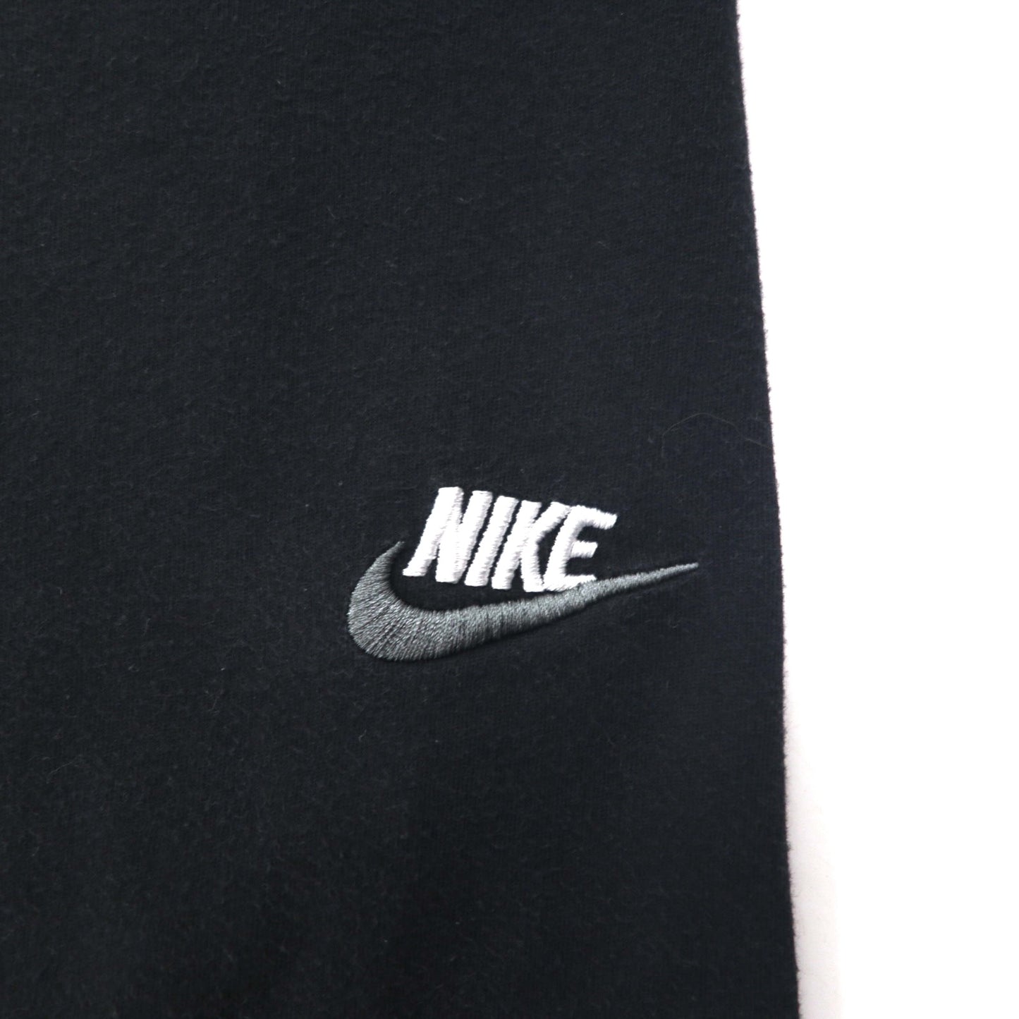 NIKE The Nike Tee ワンポイント刺繍 Tシャツ L ブラック コットン スウォッシュロゴ