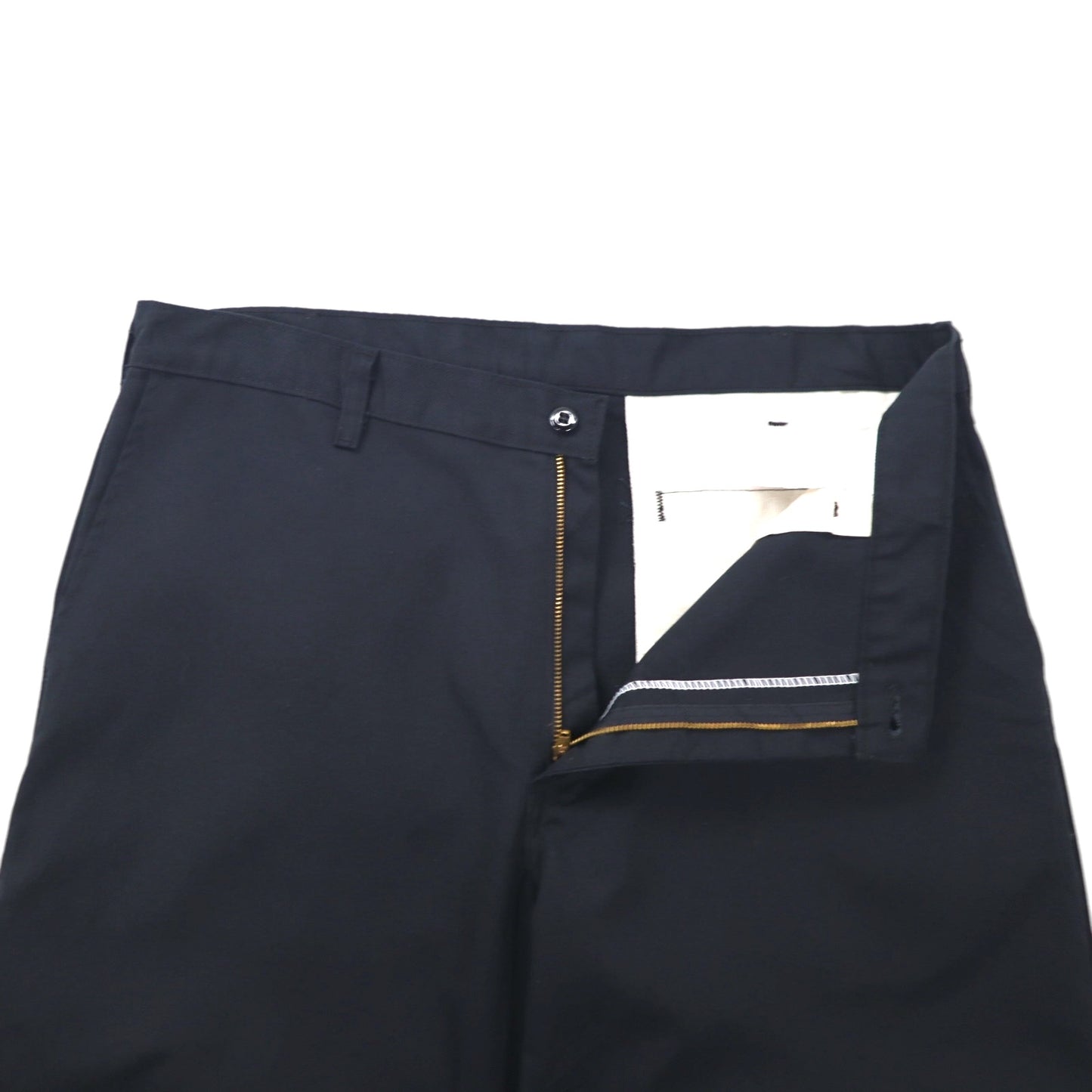 Dickies ダブルニー ワークパンツ ワイド チノパンツ L ブラック ポリエステル コットン 7118738