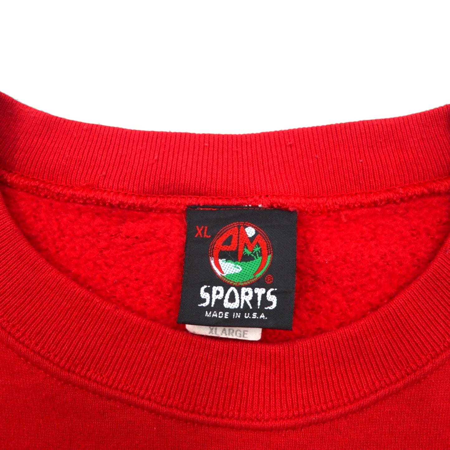 PM SPORTS 90s USA Vintage Sweatshirt, Size XL, Red, Made in the 90s, Youngstown State Ubersity
