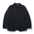 COMME des GARÇONS HOMME PLUS 2000s Simple &amp; Utility Period 3B Tailored Jacket, Size Small, Black, Cotton, PM-J092, Made in Japan