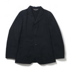 COMME des GARÇONS HOMME PLUS 2000s Simple &amp; Utility Period 3B Tailored Jacket, Size Small, Black, Cotton, PM-J092, Made in Japan