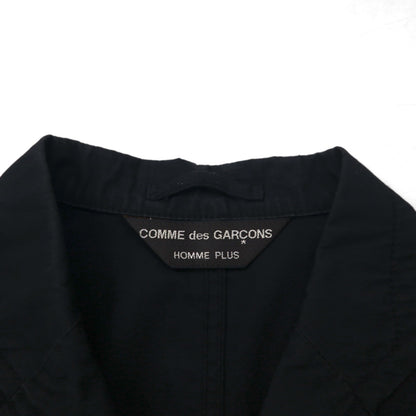 COMME des GARCONS HOMME PLUS 00年代 SIMPLE&UTILITY期 3B テーラードジャケット S ブラック コットン PM-J092 日本製