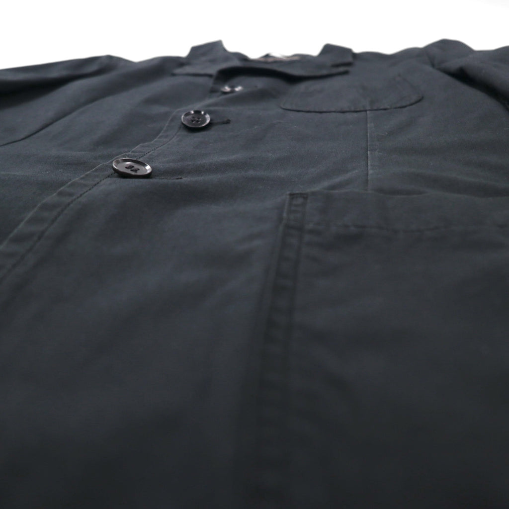 COMME des GARÇONS HOMME PLUS 2000s Simple &amp; Utility Period 3B Tailored Jacket, Size Small, Black, Cotton, PM-J092, Made in Japan