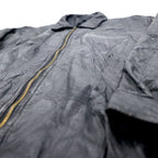 Vintage Leather Patchwork Bomber Jacket Patchwork Leather Jacket Patchwork Jacket XL Black
