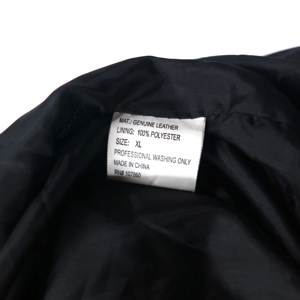Vintage Leather Patchwork Bomber Jacket Patchwork Leather Jacket Patchwork Jacket XL Black