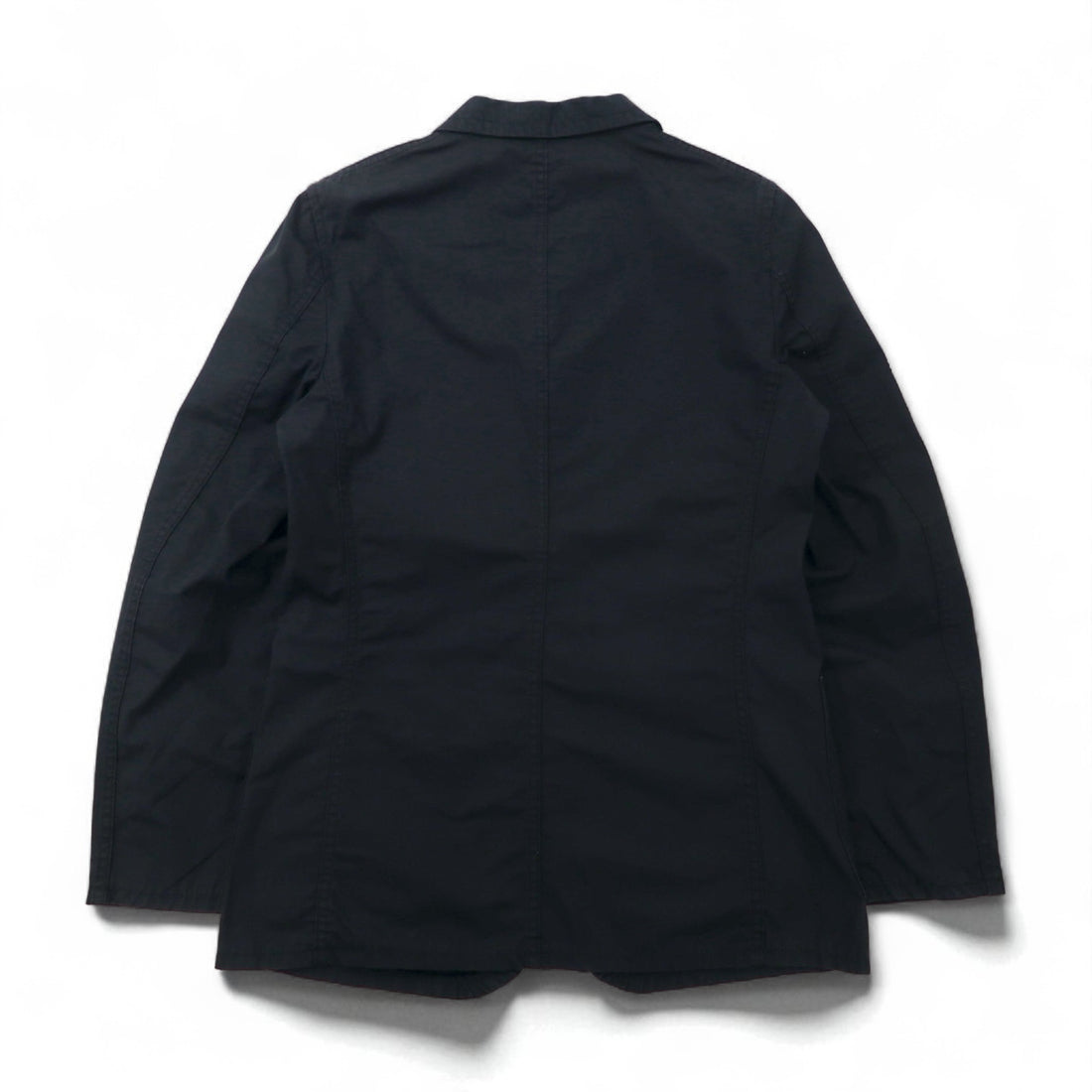 COMME des GARÇONS HOMME PLUS 2000s Simple &amp; Utility Period 3B Tailored Jacket, Size Small, Black, Cotton, PM-J092, Made in Japan