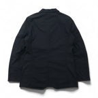 COMME des GARÇONS HOMME PLUS 2000s Simple &amp; Utility Period 3B Tailored Jacket, Size Small, Black, Cotton, PM-J092, Made in Japan