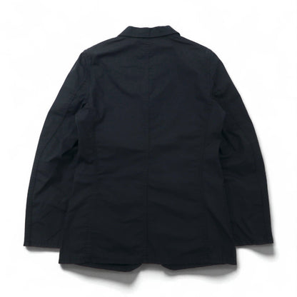 COMME des GARCONS HOMME PLUS 00年代 SIMPLE&UTILITY期 3B テーラードジャケット S ブラック コットン PM-J092 日本製