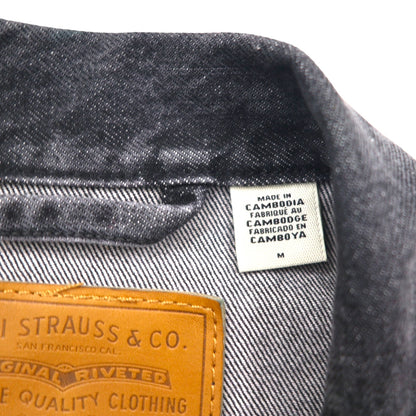 Levi's PREMIUM 1st Type Big E Denim Jacket, Size M, Black, Type 1 Trucker Jacket, Cinch Back, Double Pleats, Relaxed, A3147-0000