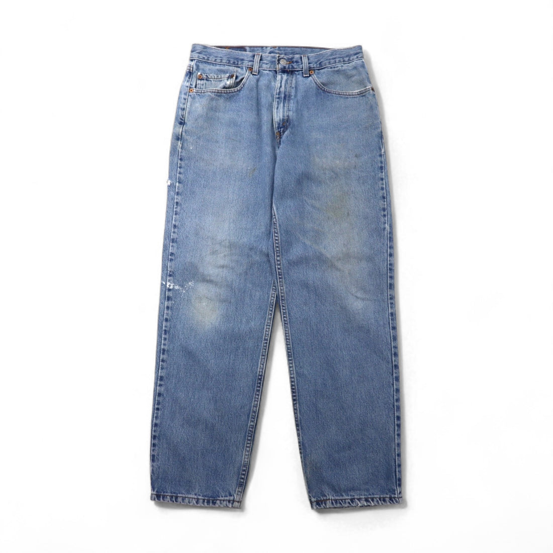 Levi's 550 Relaxed Fit Tapered Denim Pants, Size M, Indigo Blue, Zipper Fly, 00550-4891, Made in Mexico, 2000s