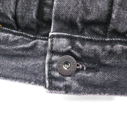 Levi's PREMIUM 1st Type Big E Denim Jacket, Size M, Black, Type 1 Trucker Jacket, Cinch Back, Double Pleats, Relaxed, A3147-0000