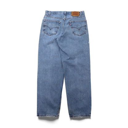 Levi's 00年代 550 リラックスフィット テーパード デニムパンツ M インディゴ ブルー RELAXED FIT ジッパーフライ 00550-4891 メキシコ製