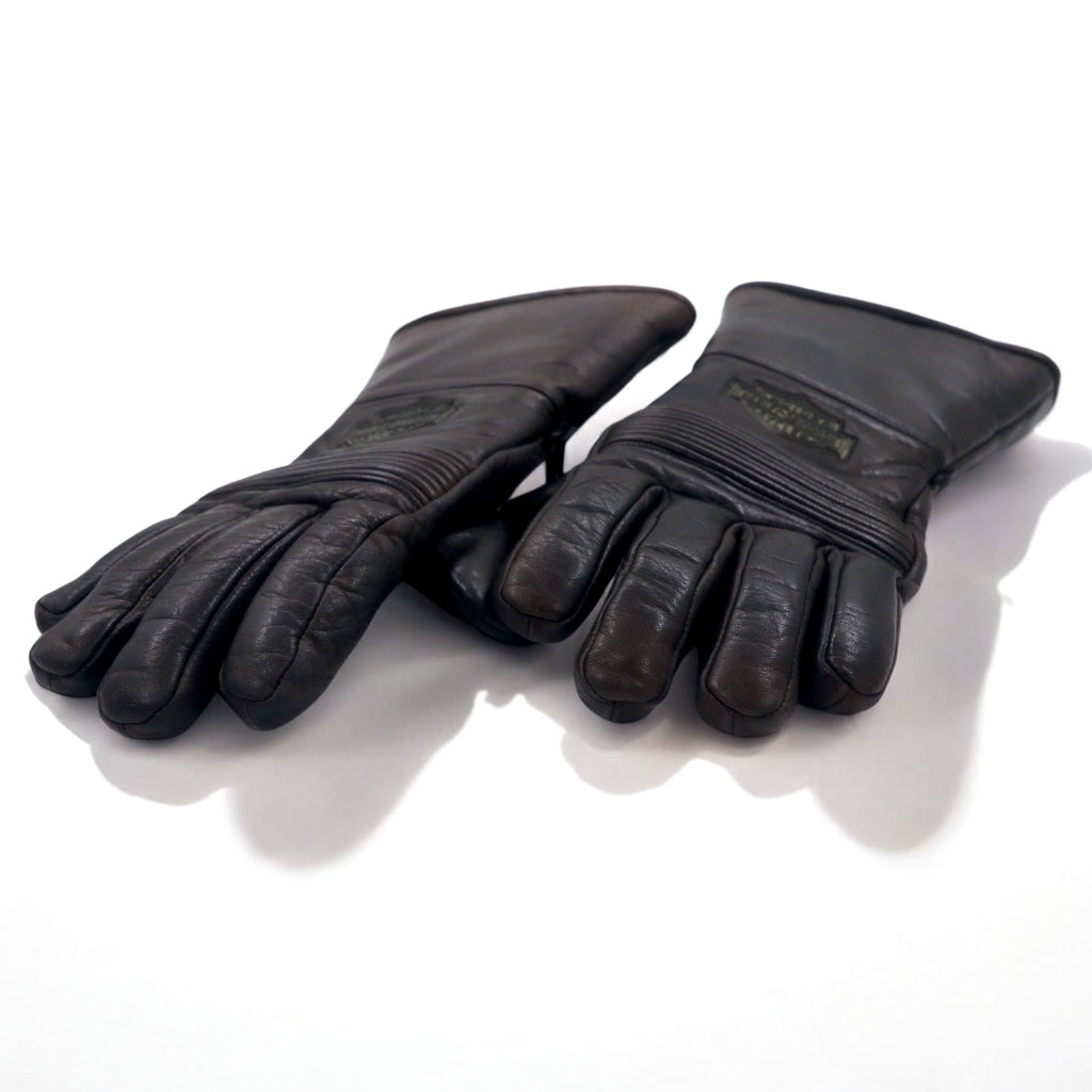 HARLEY DAVIDSON レザー グローブ 手袋 M ブラウン 中綿 バイカー