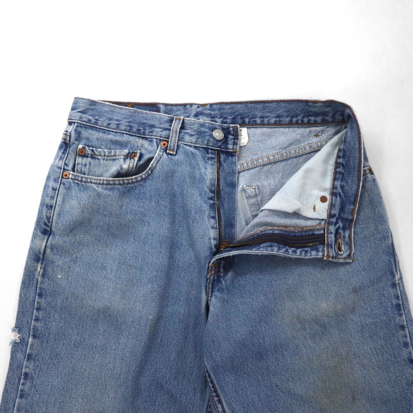 Levi's 00年代 550 リラックスフィット テーパード デニムパンツ M インディゴ ブルー RELAXED FIT ジッパーフライ 00550-4891 メキシコ製