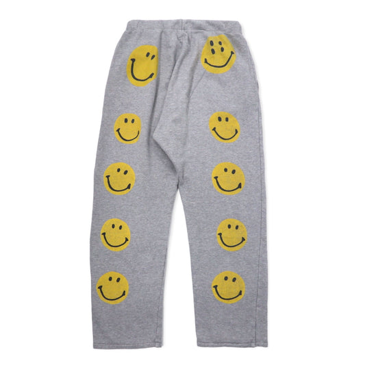 日本然リトテ-古着オンライン-KAPITAL スウェットパンツ 4 グレー ニコちゃん スマイリー EK-796 日本製-KAPITAL Sweatpants 4 Gray Nico-chan Smiley EK-796 Japan Made