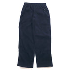 Champion fleece track pants jersey M navy side line one point logo embroidery bar tag