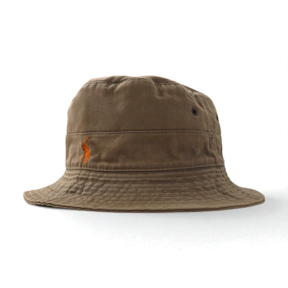 Polo by Ralph Lauren 90年代 バケットハット M ベージュ コットン スモールポニー刺繍