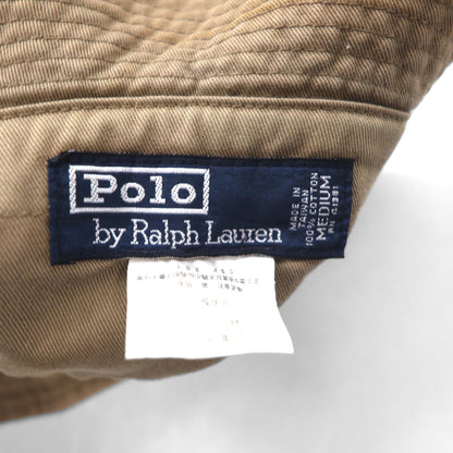 Polo by Ralph Lauren 90年代 バケットハット M ベージュ コットン スモールポニー刺繍